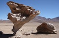 Wind erosion of rocks in Atacama Desert, Bolivia Royalty Free Stock Photo