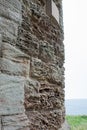 Wind erosion on a sandstone wall