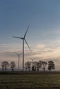 WIND FARM AND FOGGY Royalty Free Stock Photo