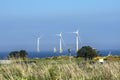 Wind turbines installation. Aberdeen, Scotland, UK. Royalty Free Stock Photo