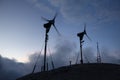 Wind farm in the Julian Alps, Slovenia.