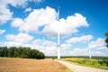 Wind farm in Lower Saxony, Germany Royalty Free Stock Photo