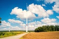 Wind farm in Lower Saxony, Germany Royalty Free Stock Photo