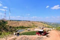 Wind Farm on Mountaintop of Khao Kho