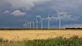 Wind farm near Thisted, Denmark.