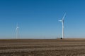 On the wind farm. Royalty Free Stock Photo