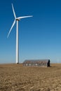 On the wind farm. Royalty Free Stock Photo