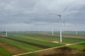 Wind farm in Poland Royalty Free Stock Photo