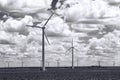 Wind Farm Power. Royalty Free Stock Photo