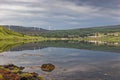 Wind farm reflection, Isle of skye, Scotland, UK Royalty Free Stock Photo