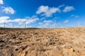 Wind farm in Richmond, Australia generating renewable energy. Royalty Free Stock Photo