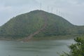 Wind farm/turbine atop a hill in Chitradurga