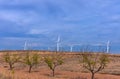 Wind Farm Turbines - Renewable Clean Green Energy Royalty Free Stock Photo