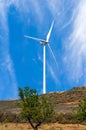 Wind Farm Turbines - Renewable Clean Green Energy Royalty Free Stock Photo