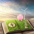 Wind Generators, Ecology savings piggy bank