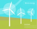 Wind generators. Vector