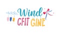 Wind gift engine: Dynamic presents and swift delivery system, vector design Generative AI Royalty Free Stock Photo