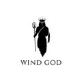 Wind God Logo Vector.