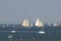 Wind Jammer Sailboats in Rockland Harbor