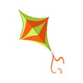 wind kite cartoon vector illustration Royalty Free Stock Photo