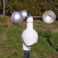 Wind measurement by weather station