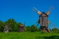 Wind mill at the Estonian Open Air Museum in Tallin Royalty Free Stock Photo