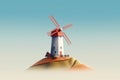 Wind mill historic. Generate Ai