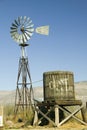 Wind mill and water tank