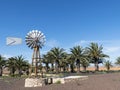 Wind Mill Well Water Palm Trees