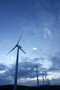 Wind mills aerogenerator, ecological energy Royalty Free Stock Photo