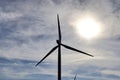 Wind mills in a alternative energy wind park in northern germany Royalty Free Stock Photo