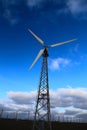 Wind mills during bright summer day Royalty Free Stock Photo