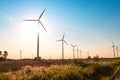 Wind mills during bright