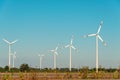 Wind mills during bright Royalty Free Stock Photo