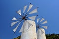 Wind mills in Crete Royalty Free Stock Photo