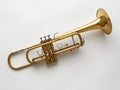 wind musical instrument trumpet close-up Royalty Free Stock Photo