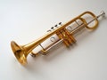 wind musical instrument trumpet close-up Royalty Free Stock Photo