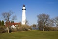 Wind Point Lighthouse - Racine, Wisconsin Royalty Free Stock Photo