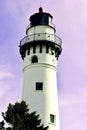 Wind Point Lighthouse, Racine, Wisconsin Royalty Free Stock Photo