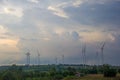 Wind power generation Royalty Free Stock Photo