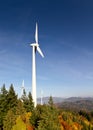 Wind power plant in black forest Royalty Free Stock Photo