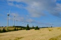 wind power plant on the mountain pretul