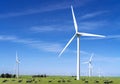 wind power plant and windmill turbine farm in san francisco Royalty Free Stock Photo