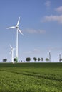 Wind power plants Royalty Free Stock Photo