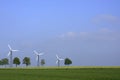 Wind power plants Royalty Free Stock Photo