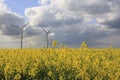 Wind power plants Royalty Free Stock Photo