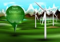 Wind power plants with pin