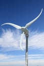 Wind power with sky in background Royalty Free Stock Photo