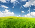 Wind power station Royalty Free Stock Photo
