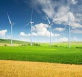 Wind power station Royalty Free Stock Photo